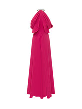 Long Halter Neck Dress with Draped Bodice - Alberta Ferretti | $store$