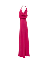 Long Halter Neck Dress with Draped Bodice - Alberta Ferretti | $store$