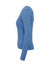 Long Sleeve Cable Knit Sweater with V Neck - EXTRA EXCLUSIVE WOMAN | $store$