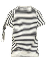 Striped T-Shirt with Sleeve Knot - EXTRA EXCLUSIVE WOMAN | $store$