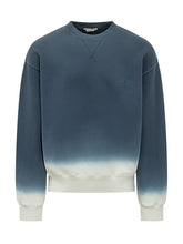 Felpa Dip Dye con Logo Ricamato - Abbigliamento Uomo | $store$