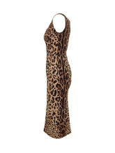 Sleeveless Animal Print Midi Dress - Dolce & Gabbana | $store$
