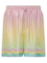 Shorts with Drawstring and Wavy Pattern - Casablanca | $store$