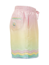 Shorts with Drawstring and Wavy Pattern - Casablanca | $store$