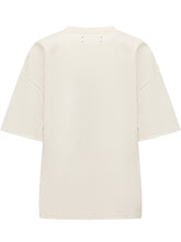 T-shirt Drop Shoulder con Logo Frontale - Abbigliamento Donna | $store$