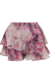 Abstract Print Shorts with Layered Ruffles - EXTRA EXCLUSIVE WOMAN | $store$