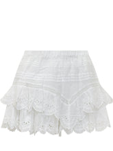 Embroidered Ruffled Shorts - EXTRA EXCLUSIVE WOMAN | $store$