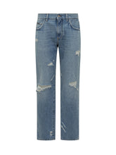 Jeans Straight Fit Effetto Used - Abbigliamento Uomo | $store$