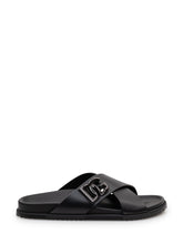 Mercurio Leather Sandal with Crossed Straps - Dolce & Gabbana | $store$