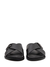 Mercurio Leather Sandal with Crossed Straps - Dolce & Gabbana | $store$