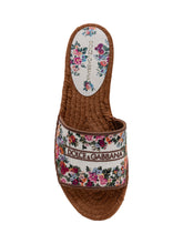 Espadrilla Nappa Slide Sandal with Floral Print - Dolce & Gabbana | $store$
