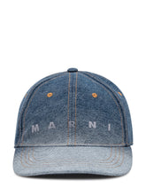Denim Cap with Curved Visor and Embroidered Logo - EXTRA EXCLUSIVE MAN | $store$