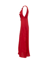 Sleeveless Midi Dress with Floral Appliqués - Farm Rio | $store$