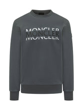 Crew-Neck Sweatshirt with Contrast Logo - Men | $store$