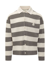Cardigan with Collar and Striped Pattern - Ami Alexandre Mattiussi | $store$
