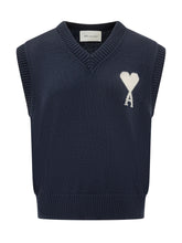 Gilet con Scollo a V e Logo Intarsio - Abbigliamento Uomo | $store$