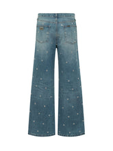 Skater Loose Jeans with Rhinestones - Lois | $store$