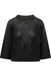 Tricot Knit Top with Geometric Pattern - EXTRA EXCLUSIVE WOMAN | $store$