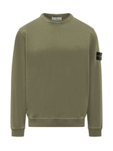 Crewneck Sweatshirt with Logo Patch - Men | $store$