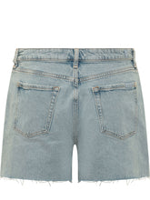 Denim Shorts with Raw Hem - 7 For All Mankind | $store$