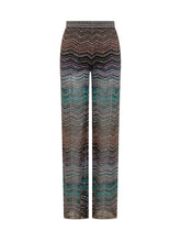 Metallic Zig Zag Knit Trousers - EXTRA EXCLUSIVE WOMAN | $store$