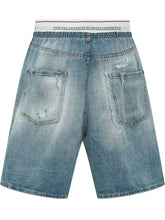 Denim Bermuda with Distressed Effect - Dsquared2 | $store$
