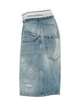 Denim Bermuda with Distressed Effect - Dsquared2 | $store$