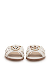 Leather Sliders with Metal Detail - New Collection | $store$