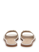 Leather Sliders with Metal Detail - New Collection | $store$