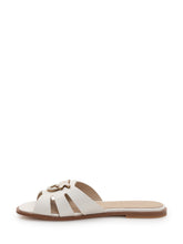 Leather Sliders with Metal Detail - New Collection | $store$