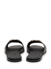 Leather Sliders with Metal Detail - New Collection | $store$