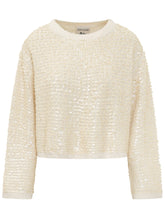 Maglia Aroa con Paillettes e Girocollo - Abbigliamento Donna | $store$