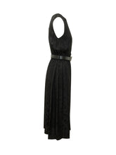 Caserta Sleeveless Dress with Belt and Jacquard Pattern - New Collection | $store$