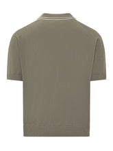 Short Sleeve Polo with Striped Collar - Men | $store$