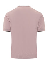 Short Sleeve Sweater with Contrast Crew Neck - Men | $store$