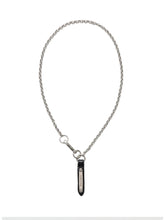 Delicate Ladon Necklace with Leather Pendant - EXTRA EXCLUSIVE MAN | $store$