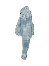 Cropped Check Shirt with Collar - EXTRA EXCLUSIVE WOMAN | $store$