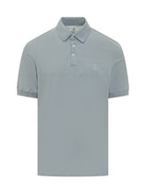 Short Sleeve Polo with Logo Detail - Brunello Cucinelli | $store$