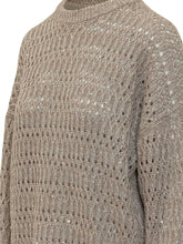 Long Sleeve Openwork Crewneck Sweater - Brunello Cucinelli | $store$
