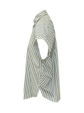 Short Sleeve Shirt with Button Down Collar and Stripes - Brunello Cucinelli | $store$