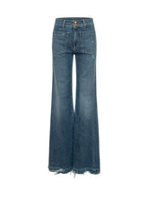 Wide Leg Jeans with Frayed Hem - New Collection | $store$