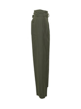 Wide Leg Belted Trousers - New Collection | $store$
