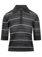 Short Sleeve Knit Top with Collar - Max Mara Studio | $store$