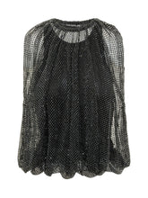 Top in Rete con Strass - Abbigliamento Donna | $store$