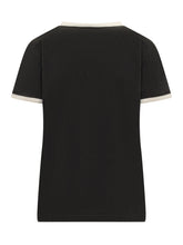T-shirt with Front Print and Contrasting Trims - Moncler | $store$