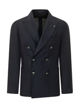 Montecarlo Double Breasted Blazer with Peak Lapels - Men | $store$