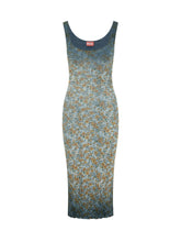 Long Ribbed Dress with Floral Print - Diesel | $store$