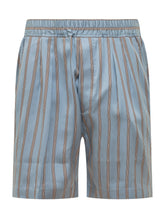Pleated Lounge Shorts with Stripes - EXTRA EXCLUSIVE MAN | $store$