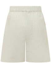 Fresh Wool Bermuda with Elasticated Waist - A Paper Kid | $store$