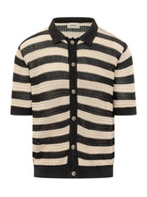 Polo in Maglia a Righe con Bottoni e Colletto - A Paper Kid | $store$